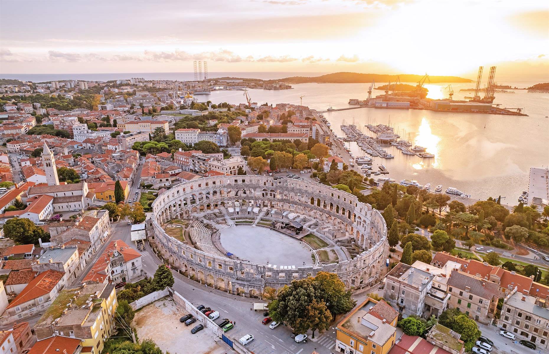 Switch the Colosseum in Rome for Croatia's Pula Arena